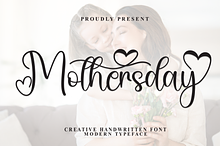 Mothersday | Script Font
