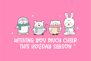 Cheerful Holiday - Christmas Font, a Handwritten Font by Keithzo (Thumbnail 6 of 8)
