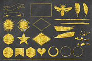 25 Gold Foil Hand Crafted Graphics, an Icon by Blixa 6 Studios (Thumbnail 2 of 3)