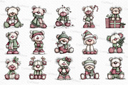 Whimsical Christmas Teddy Bear PNG, an Illustration by Craft Nest (Thumbnail 6 of 6)