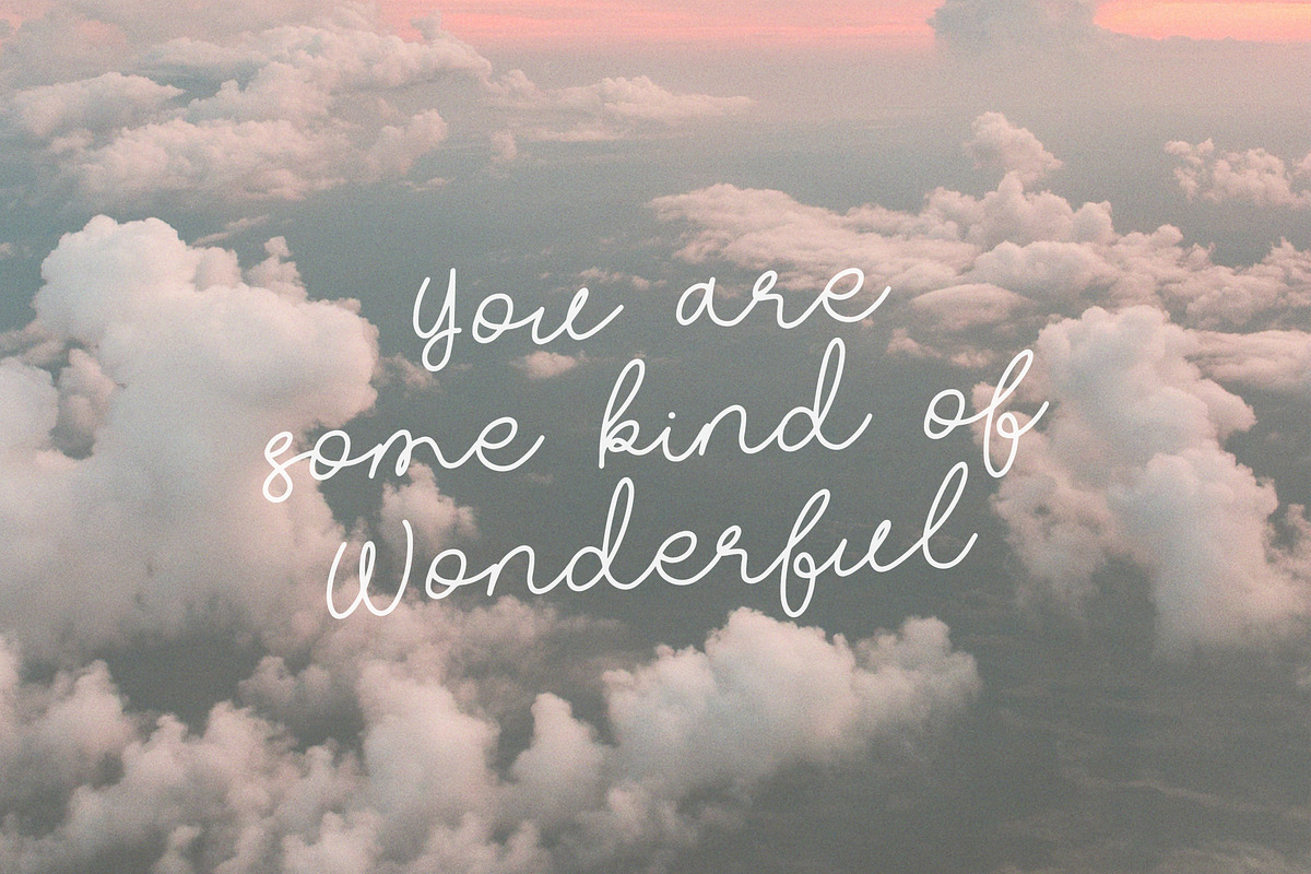 Something Peach, a Script Font by Paul Hewitt (Photo 3 of 9)