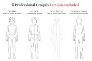 Child Fashion Croquis Bundle, a Person Illustration by Shorena Fashion Draws (Thumbnail 8 of 13)