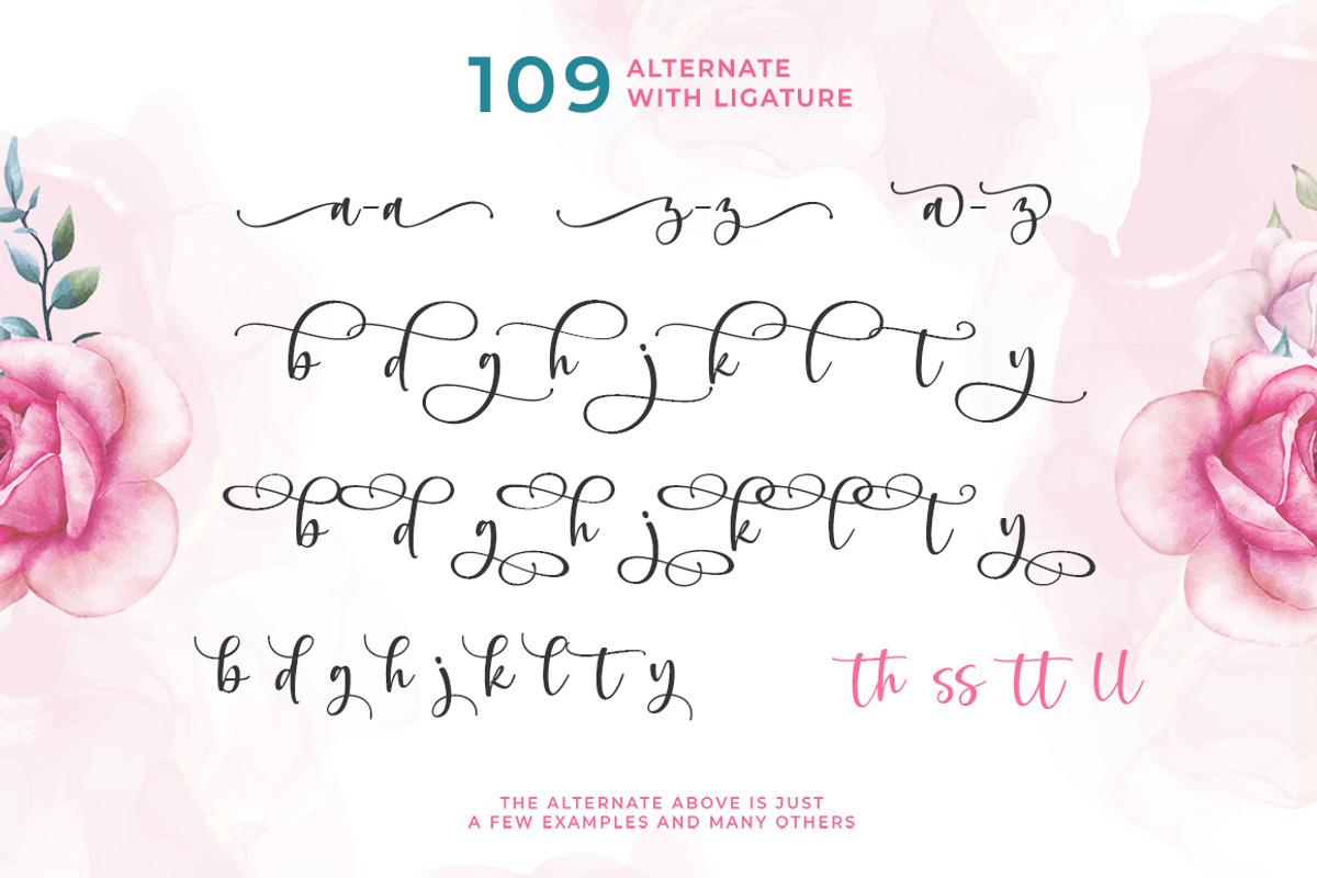 Plathiny - a handwritten script, a Handwritten Font by Beautypes (Photo 7 of 7)