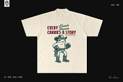 Vintage Cowboy Boxer Frog T-Shirt, an Animal Illustration by shaondesigns (Thumbnail 4 of 4)