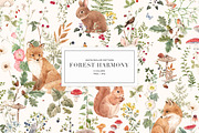 Forest Watercolor Pattern, a Pattern Graphic by Lembrik's Artworks (Thumbnail 1 of 4)