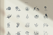 200 Hand Drawn Elements -Marine-, a Decorative Illustration by Michael Rayback Design (Thumbnail 3 of 6)