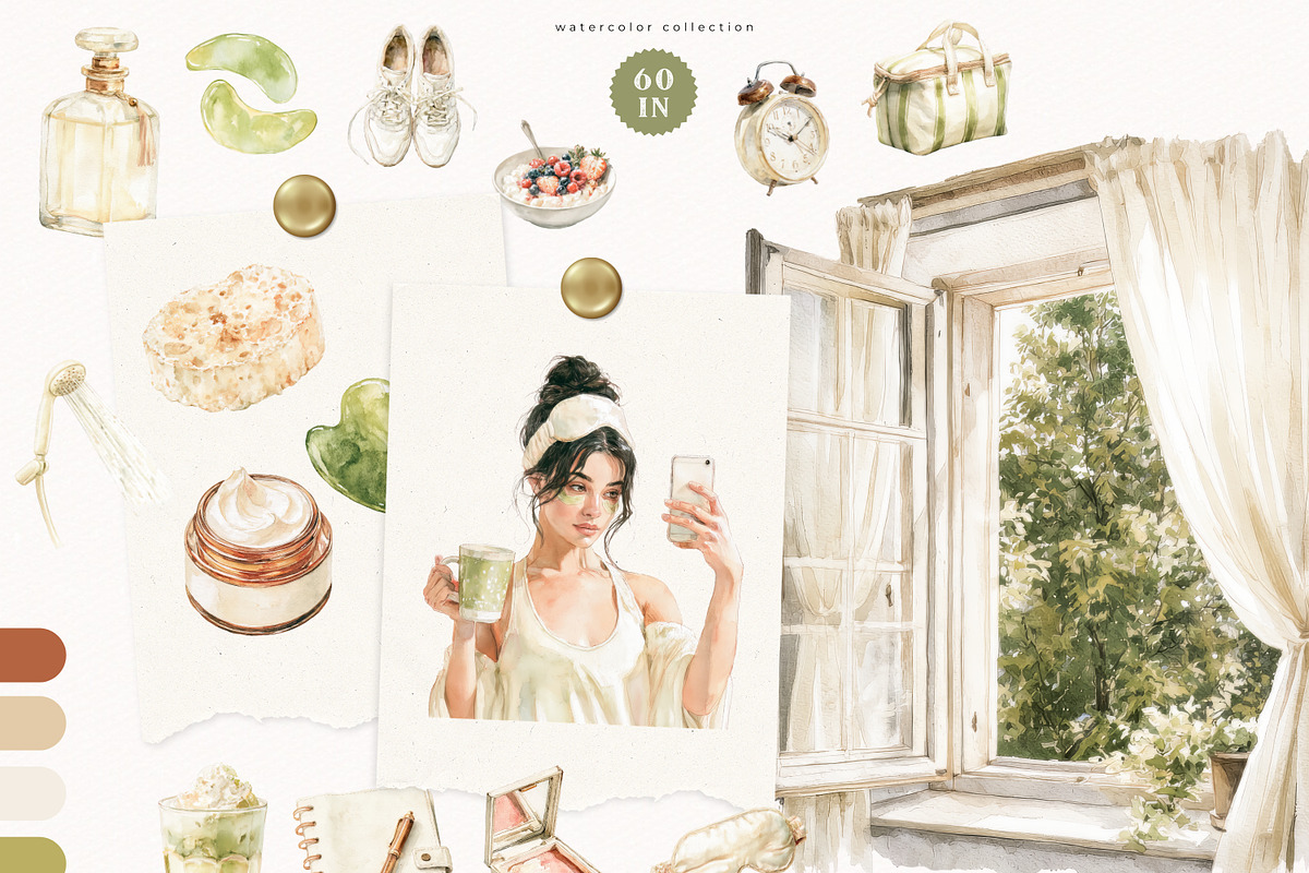 Good Morning Collection, a Decorative Illustration by PeDe Designs (Photo 3 of 19)