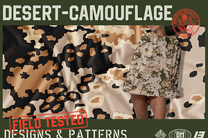 Desert Camouflage Seamless Pattern