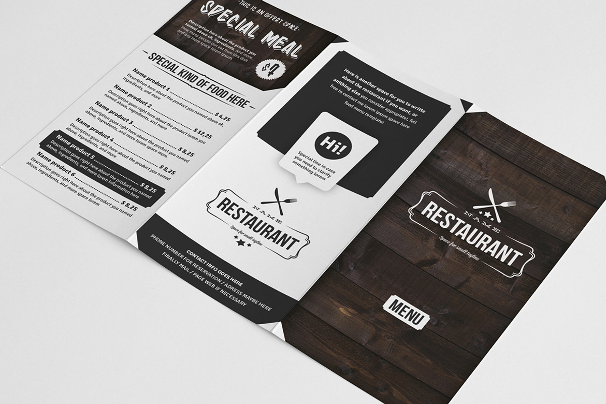 Elegant Food Menu 4, a Brochure Template by Luuqas Design (Photo 4 of 6)