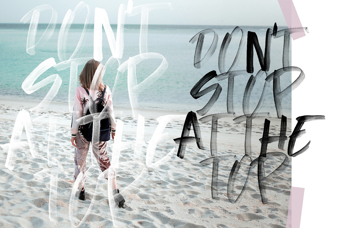 Justine SVG font preview 3