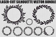 Decorative Circle Leaf Frame Set, an Illustration by BIPLOB EXPERT (Thumbnail 1 of 9)