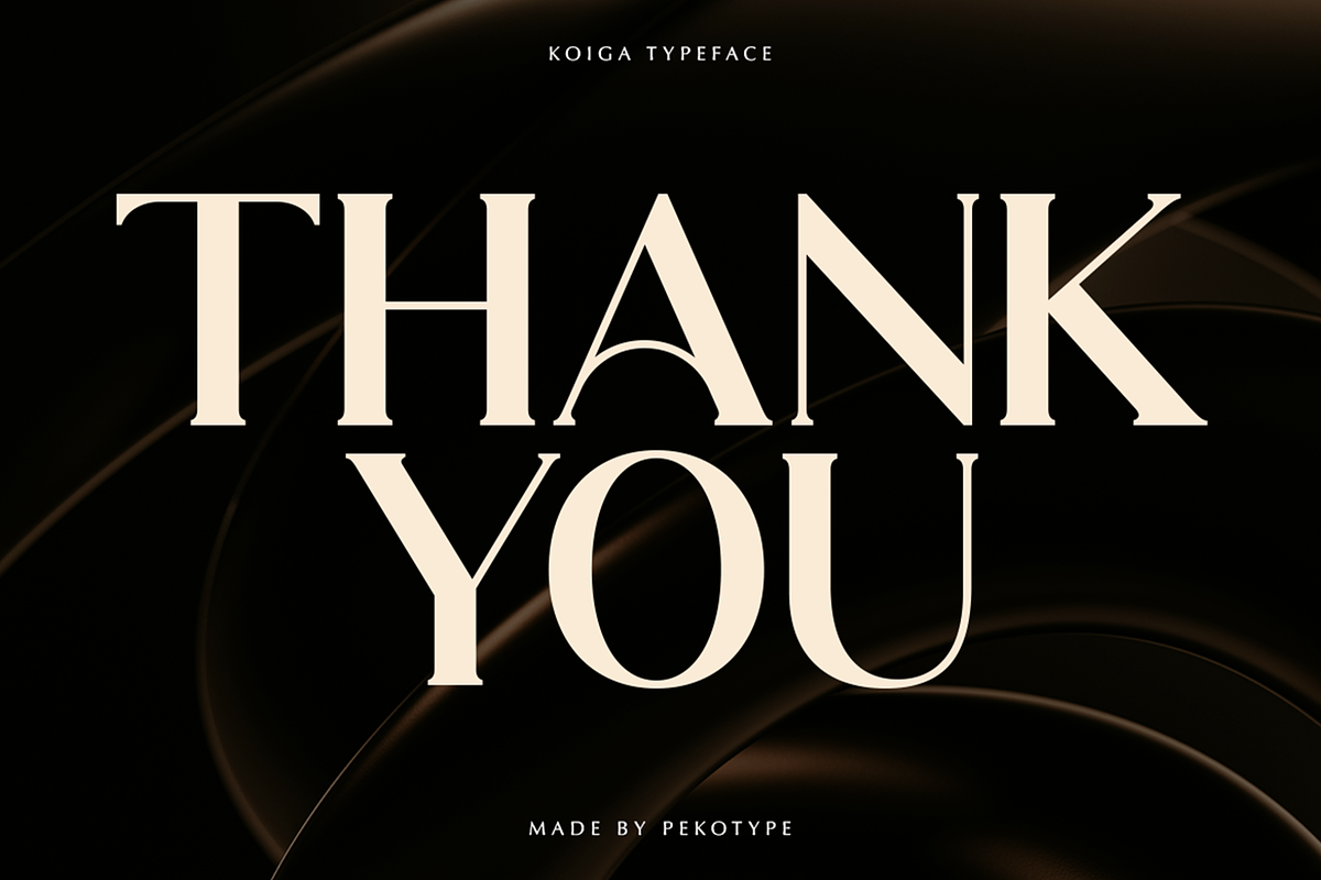 Koiga - Elegant Serif Logo Font, a Serif Font by Pekotype (Photo 15 of 15)