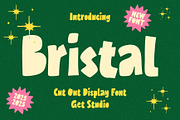 Bristal - Cut Out Display Font, a Sans Serif Font by Get Studio (Thumbnail 1 of 10)