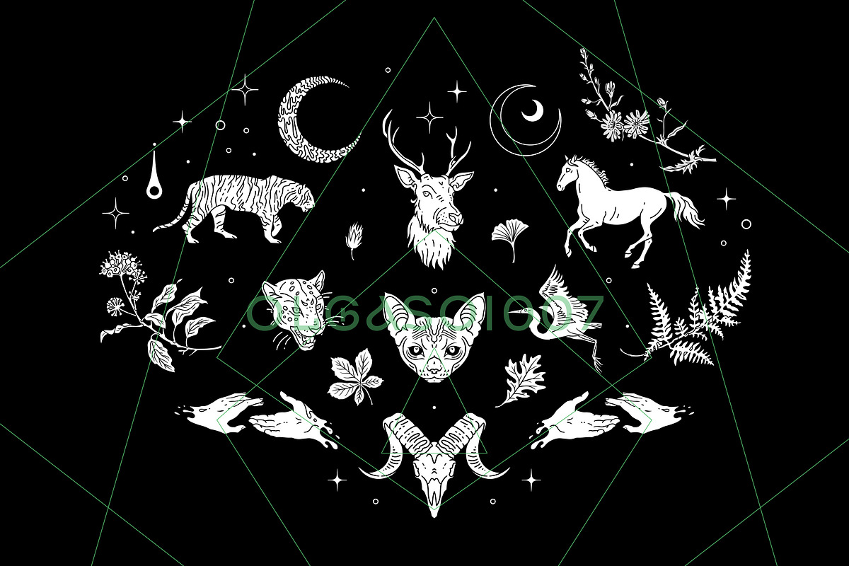 Green Witch. Magic of Nature, a Decorative Illustration by OlgaSoi007 (Photo 9 of 10)