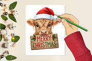 Cute Holiday Girls – Funny Christmas, an Illustration by Designking (Thumbnail 4 of 4)