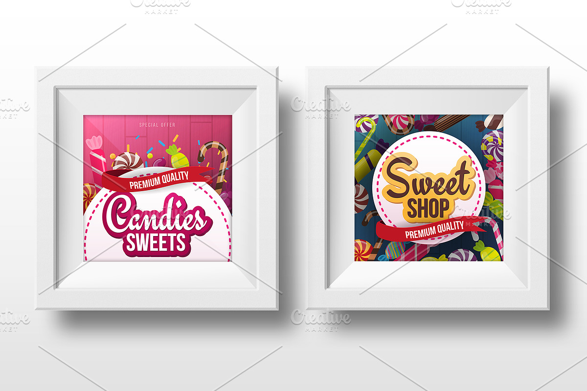 Candy Sweets Social Media Banners, a Social Media Template by Leo Edition (Photo 4 of 4)