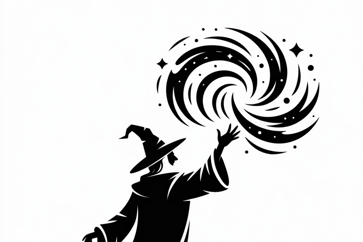 silhouette a mysterious wizard, an Illustration by Amazin_art (Photo 16 of 19)