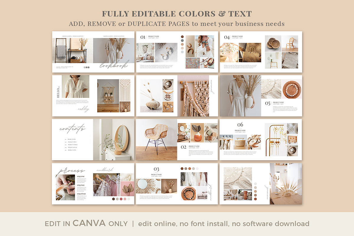 Lookbook Template CANVA, a Magazine Template by Digiluxe (Photo 4 of 5)
