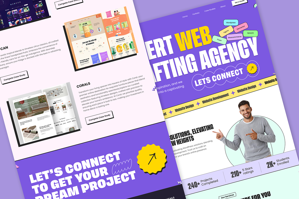 Creative Web Agency Landing Page, an UI Kit Template by nwdigitalstore (Photo 4 of 4)