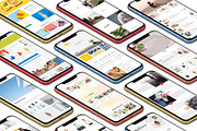 3D iPhone Presentation Mock-Up Bun 5, an iPhone Mockup by Graphicsworld125 (Thumbnail 6 of 14)