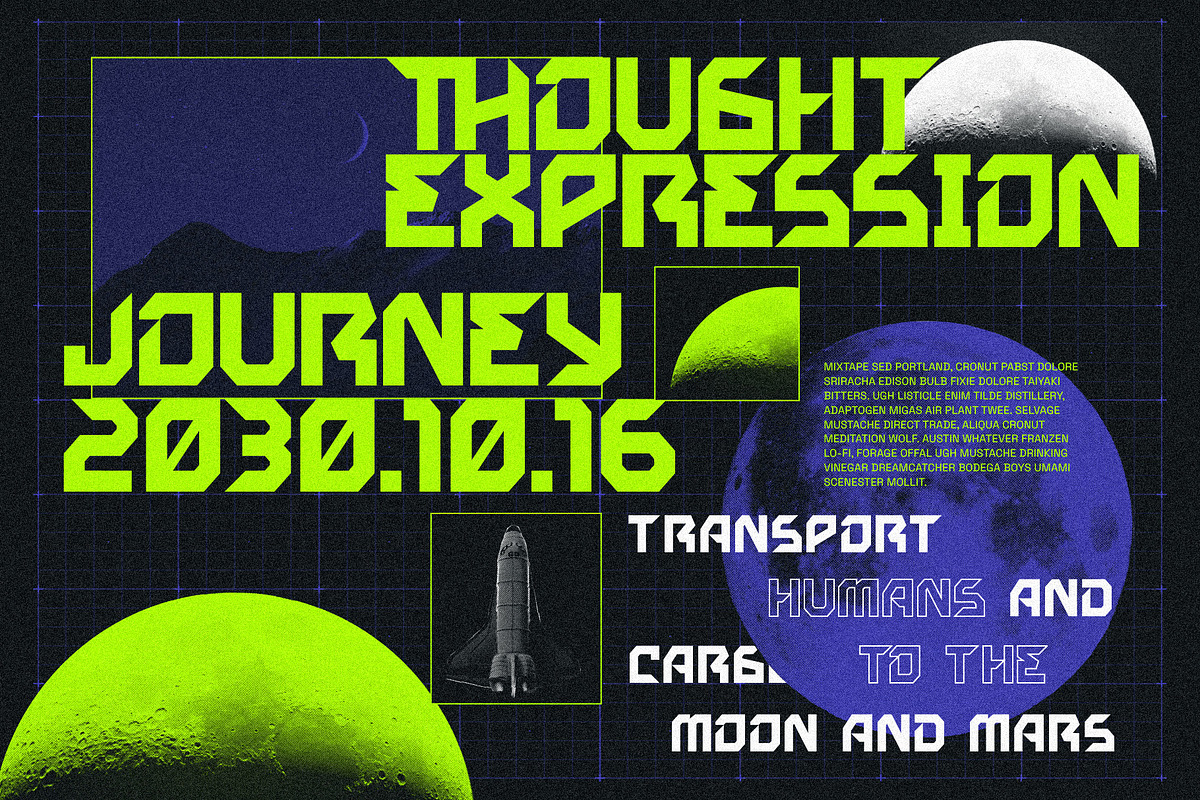 Megabeat - Retro Futurism Fonts, a Sans Serif Font by Invasi Studio (Photo 2 of 10)
