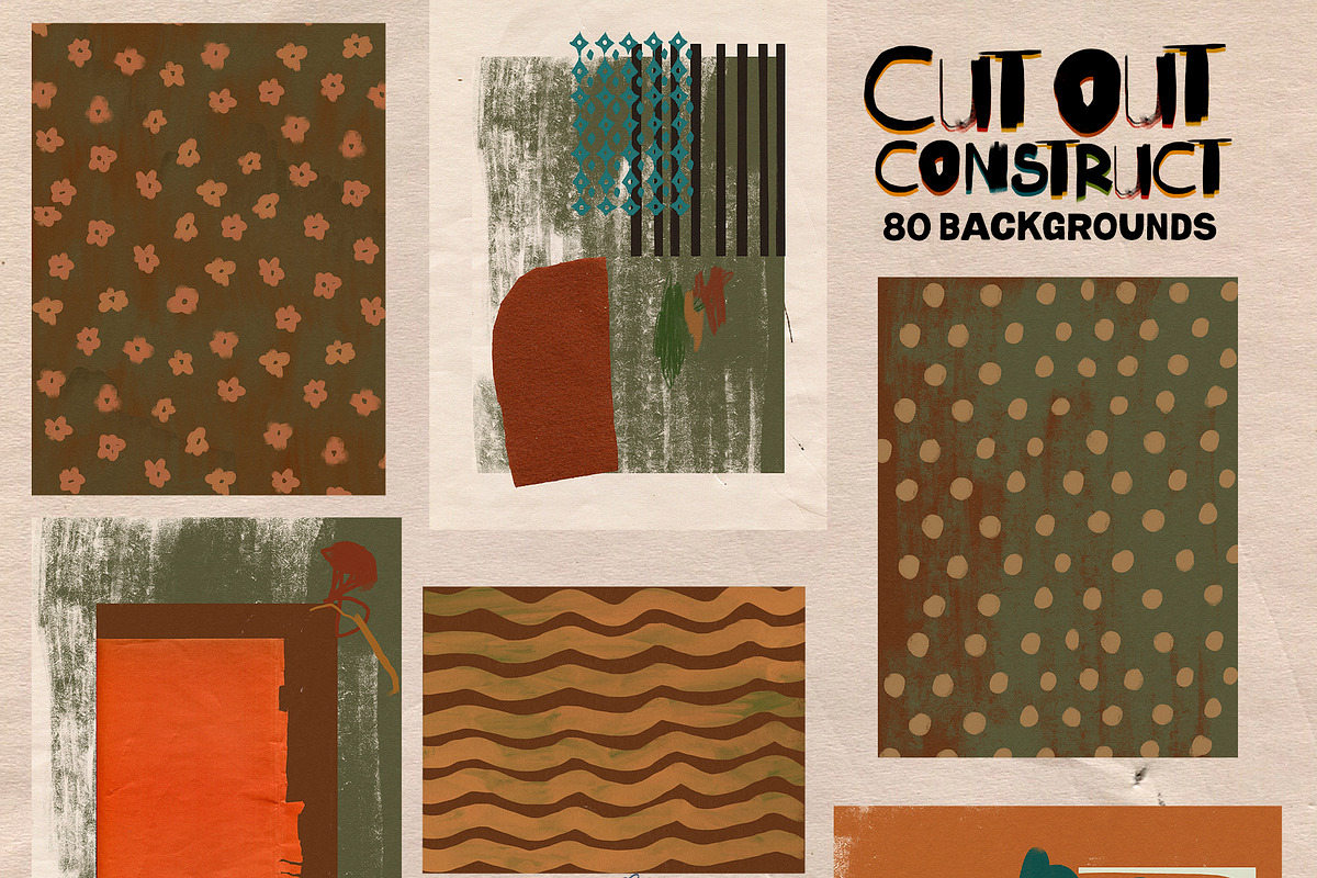Fall Abstract Backgrounds & Cut Outs, a Decorative Illustration by whiteheartdesign (Photo 13 of 28)
