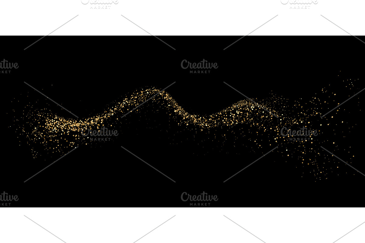 Abstract shiny gold glitter design, a Texture Illustration by Marinstri