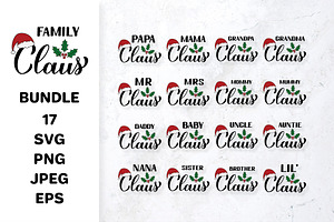 Family Santa Claus, Christmas bundle