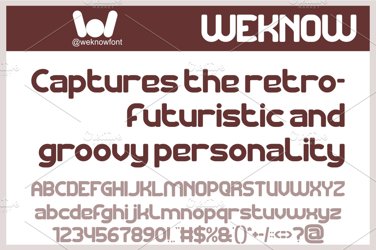 Chocolate font, a Sans Serif Font by weknow (Photo 3 of 8)