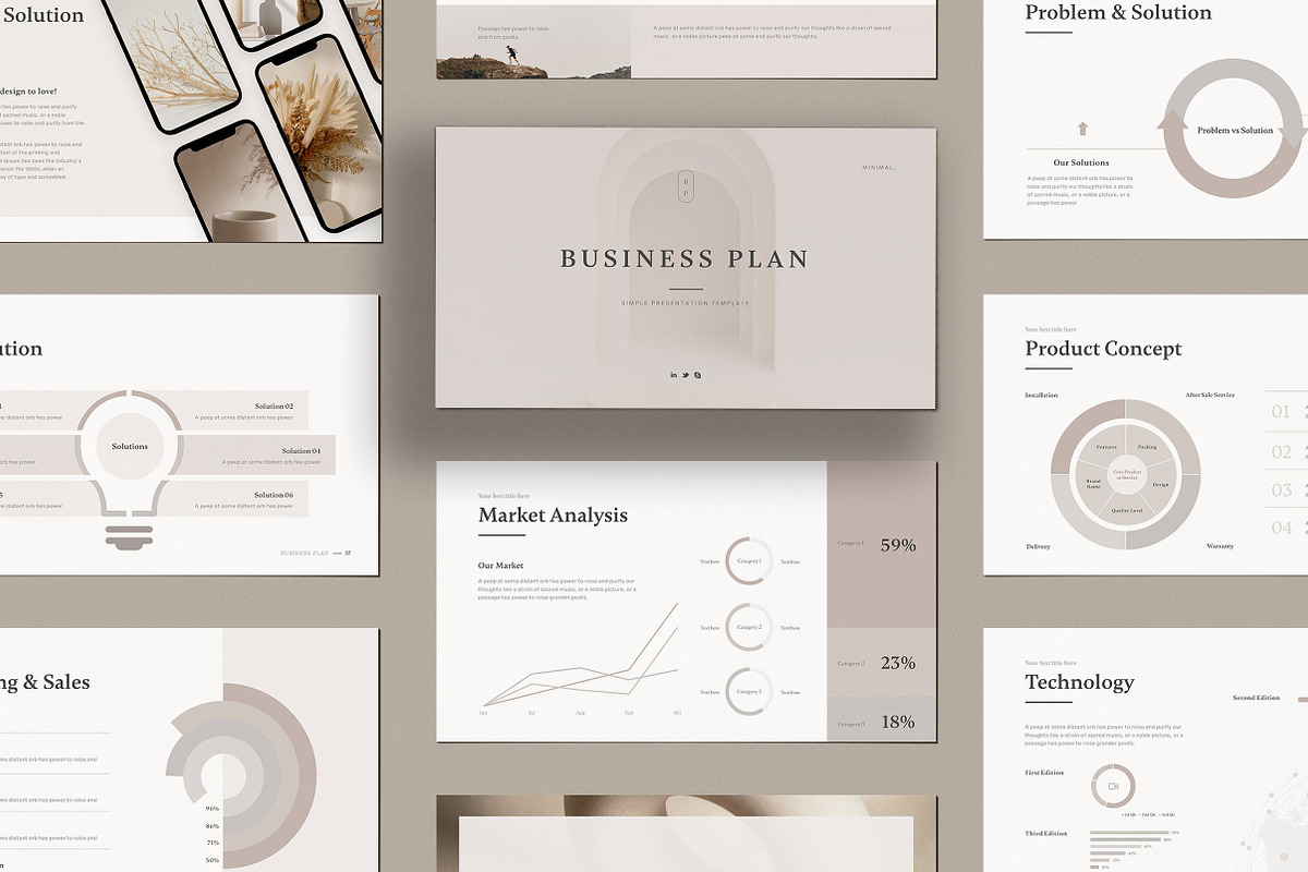 Business Plan Powerpoint Template, a Presentation Template by SlideCo (Photo 2 of 17)