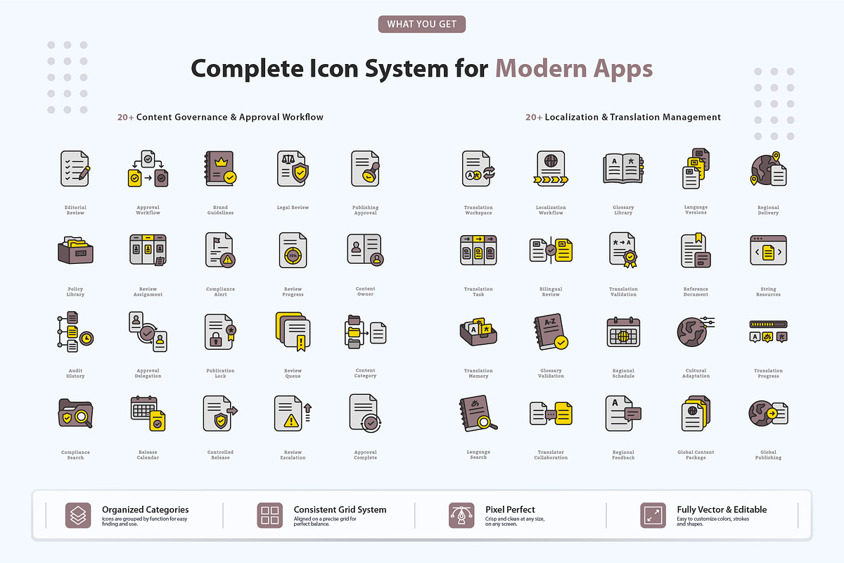 Enterprise Communication Icons, an Outline Icon by vexper (Photo 5 of 7)