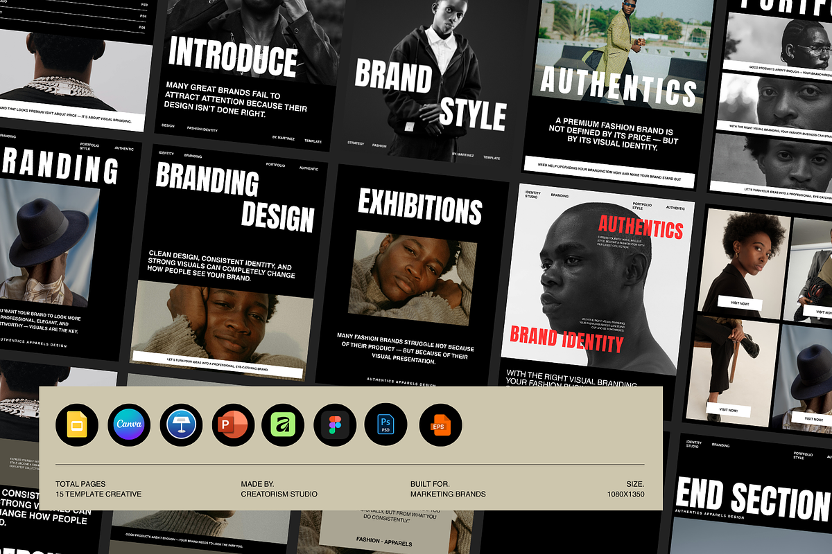Brand Portfolio Social Media Bundles, a Social Media Template by Creatorism (Photo 1 of 8)