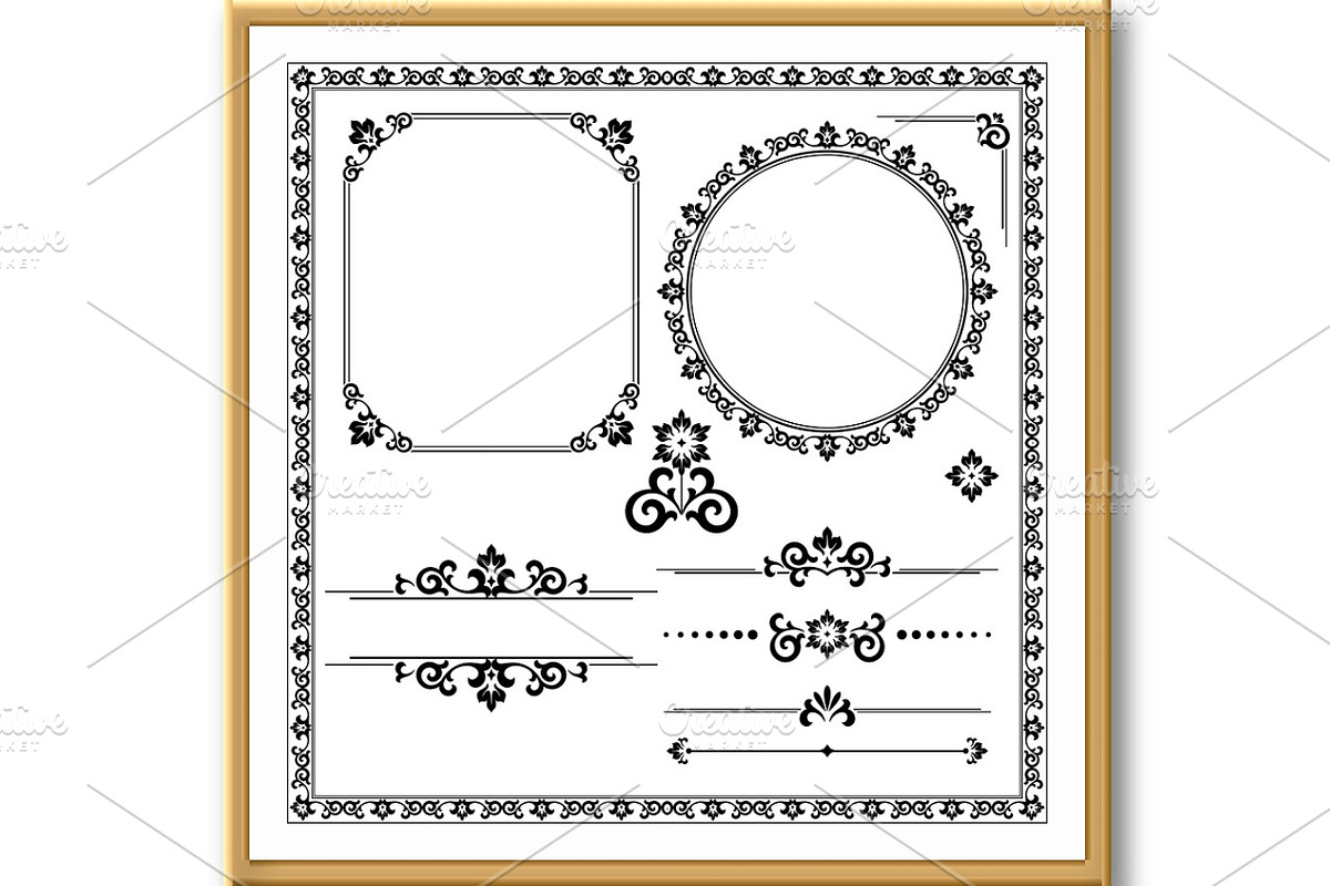 Vintage Set. Floral elements for, a Decorative Illustration by RODINA (Photo 3 of 3)