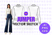Slim Fit Jumper, an Apparel Mockup by Doroty Dafne Designs (Thumbnail 1 of 7)