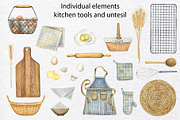 Home Bakery watercolor collection, a Food Illustration by KathrineWatercolor (Thumbnail 3 of 9)