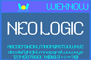 Neo Logic font, a Font by weknow (Thumbnail 1 of 8)