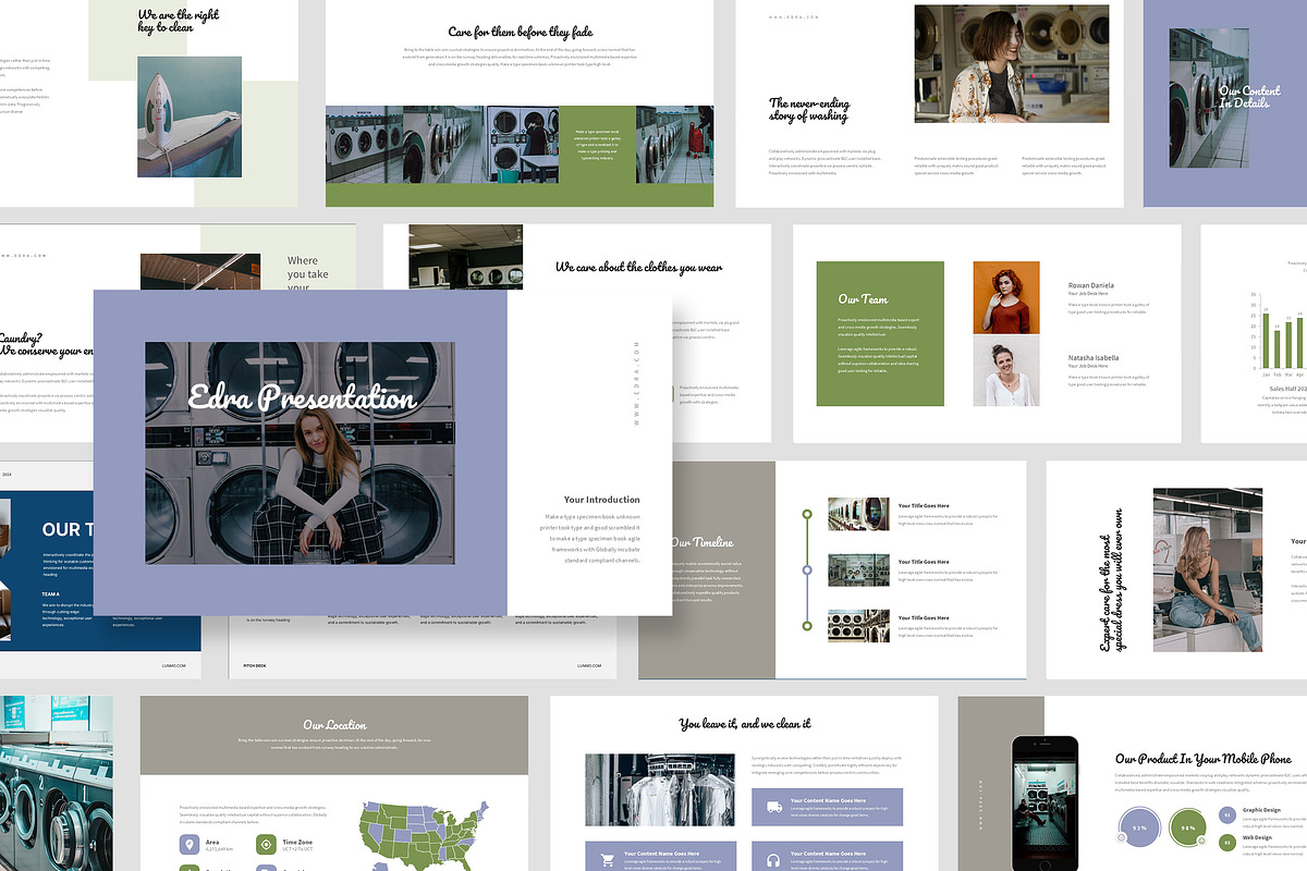 Edra : Laundry Business Keynote, a Presentation Template by Punkl Camp (Photo 1 of 16)