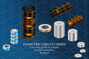 160 Isometric Guides (PNG, Brushes), a Brush Add-On by xresch (Thumbnail 5 of 14)
