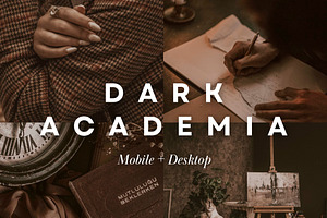 50 Dark Academia Lightroom Bundle