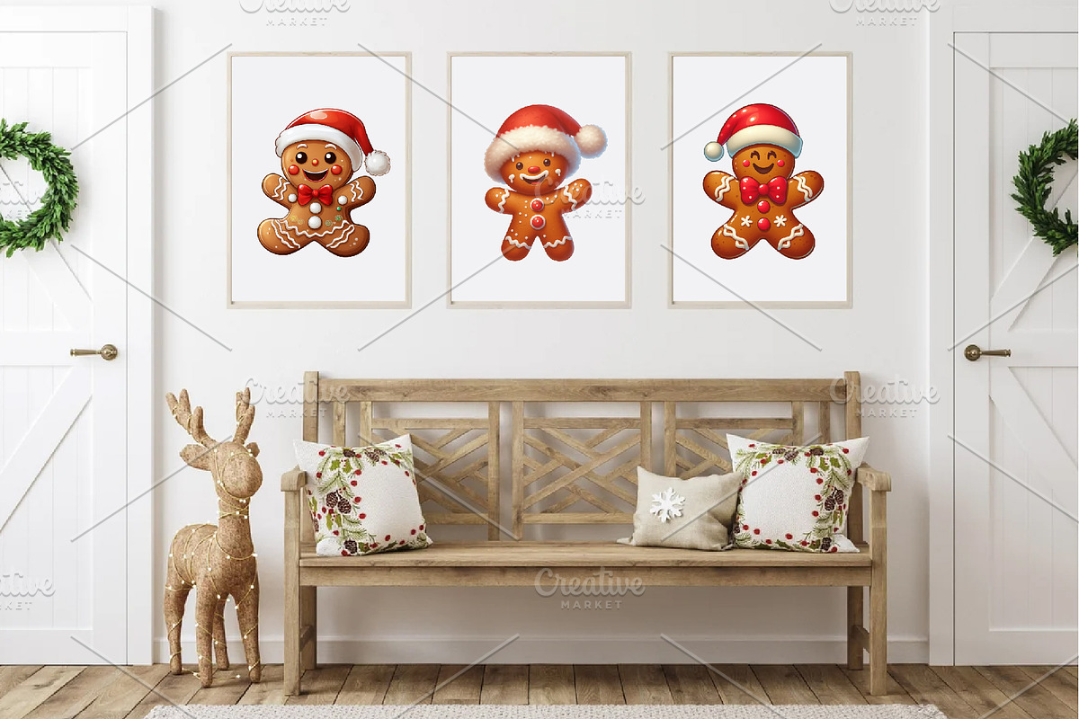 Gingerbread man Cartoon. Clipart,PNG, an Animal Illustration by KENO Mascots (Photo 6 of 8)