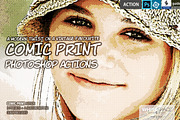 Comic Print Actions, an Action Add-On by WhiteSpace Design Studio (Thumbnail 1 of 5)