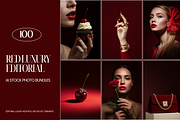 RED luxury aesthetic stock photos, a Beauty & Fashion Photo by My Template Studio (Thumbnail 1 of 12)
