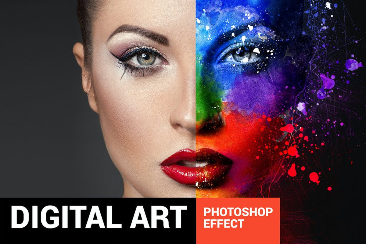 Digital Art Photoshop Action, an Action Add-On by KellerDesign (Photo 1 of 4)