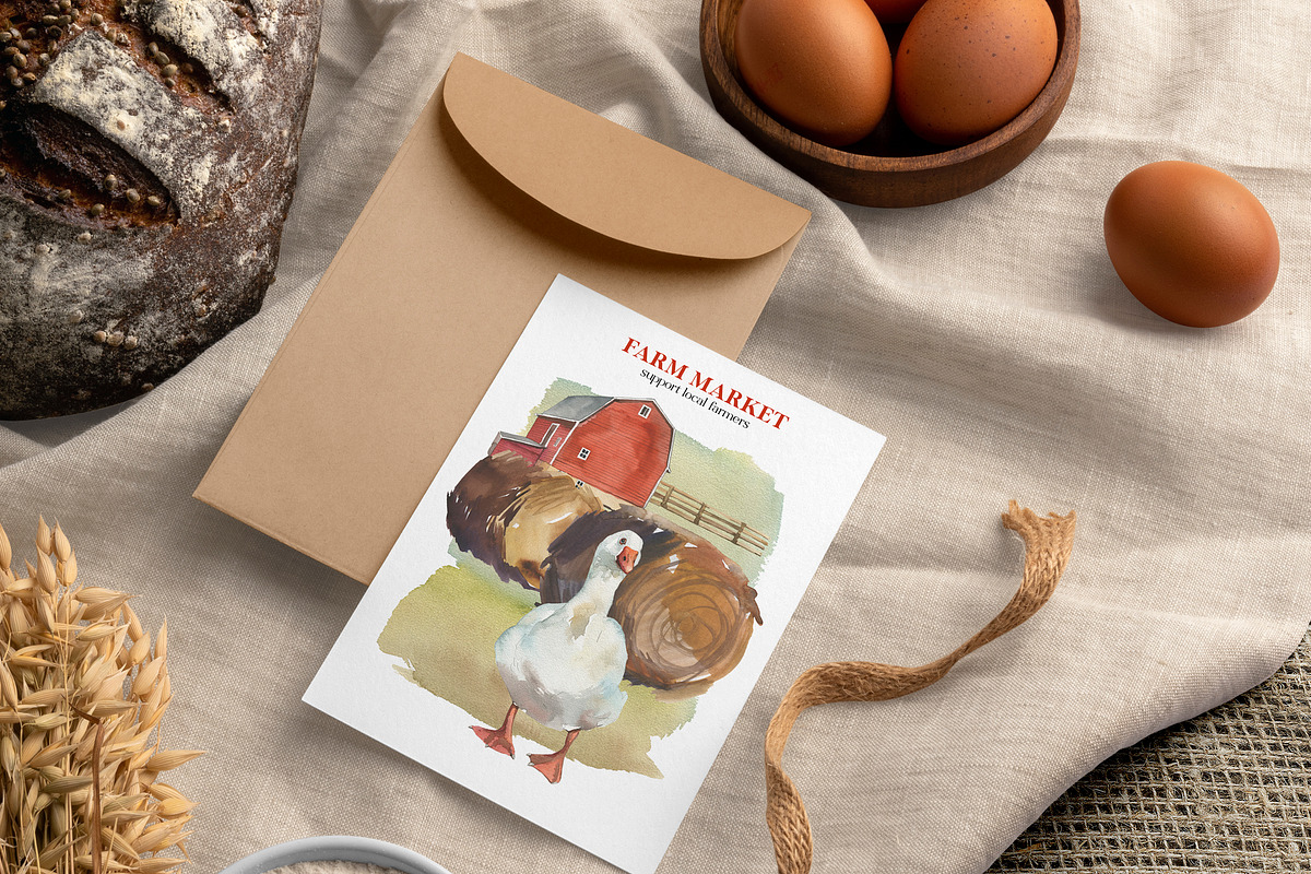 Little Farm Animals Clip Art, an Animal Illustration by whiteheartdesign (Photo 9 of 18)