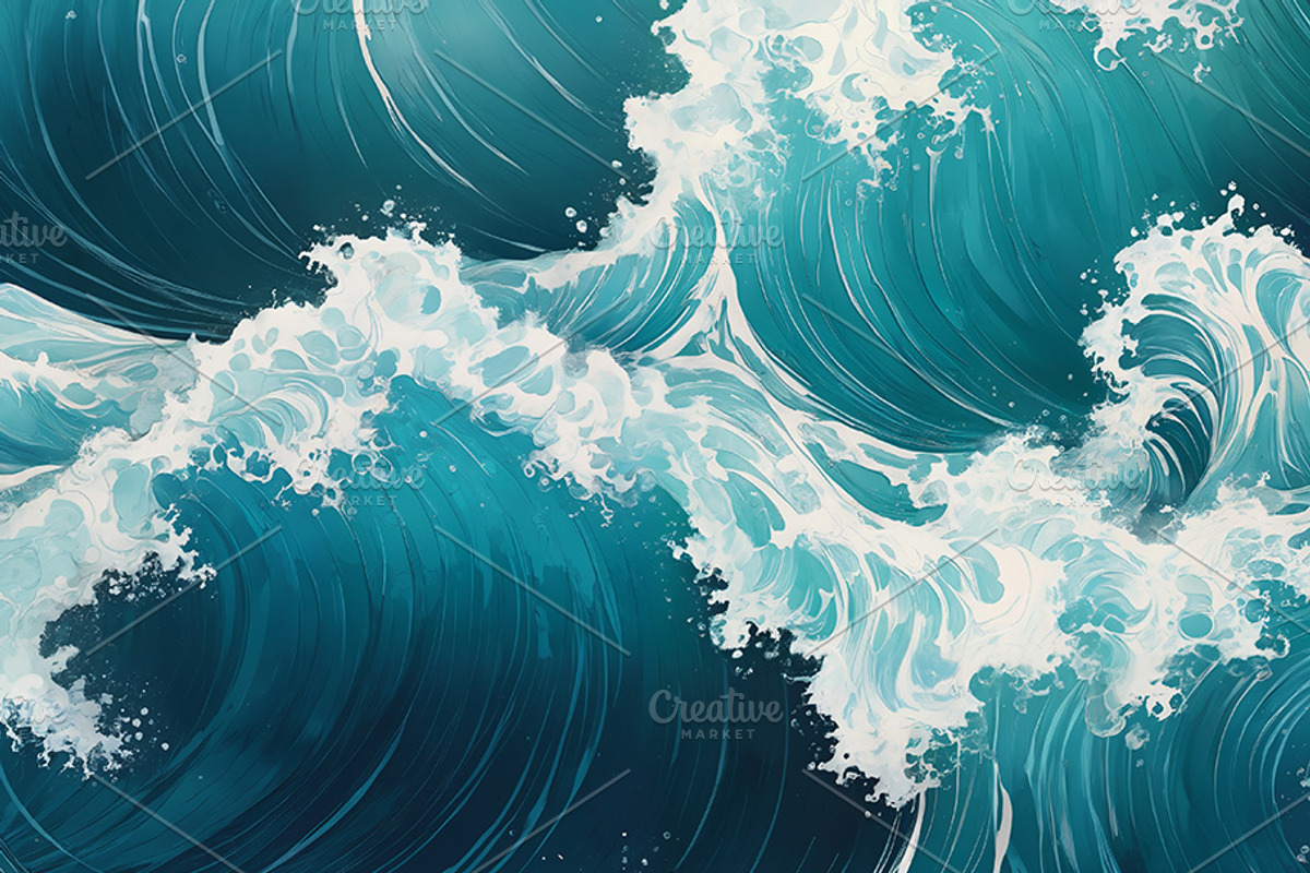 Ocean Waves, a Decorative Illustration by h.utomo (Photo 13 of 31)