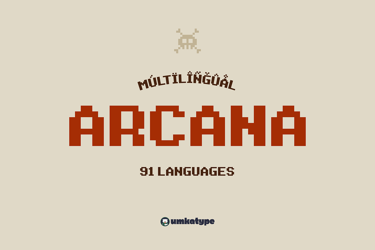 Arcana Game Pixel Font, a Font by alpercakici (Photo 13 of 13)