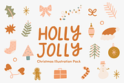 Christmas Illustration + Phrase Pack, an Illustration by Forth and Wild (Thumbnail 1 of 10)