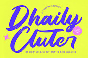 Dhaily Cluter - Bold Brush Font, a Script Font by Letterena Studios Script (Thumbnail 1 of 15)
