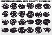 Artist Paint Palette Bundle, an Illustration by yasushie (Thumbnail 1 of 31)