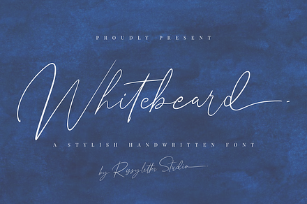 Whitebeard | Handwritten font